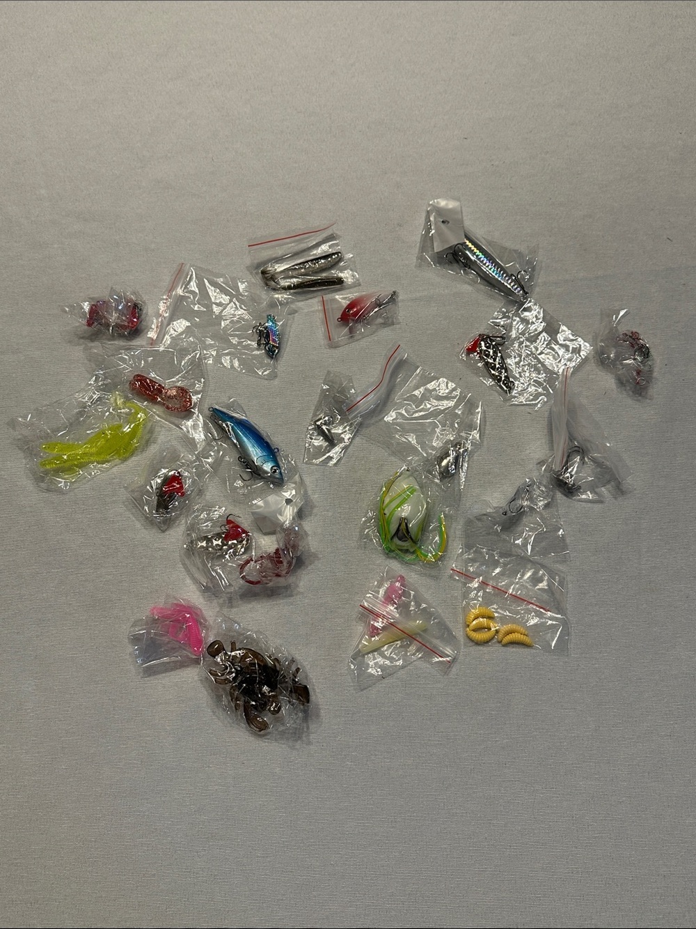 Assorted Fishing Lures and Soft Baits - Multicolor 22 pieces